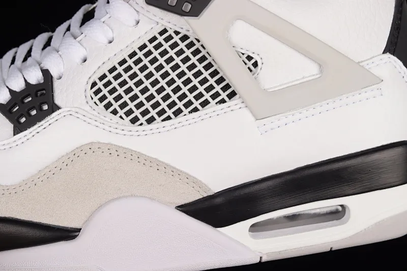 All categories Air Jordan Jordan series basketball shoes Air Jordan 4 L version Air Jordan 4 "Military Black" AJ4 Joe 4 gray and black stitching DH6927-111